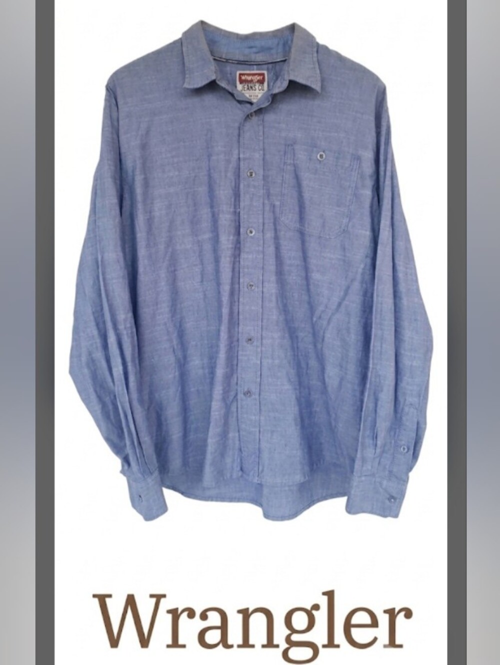 Wrangler Jeans Co. Cotton Long Sleeve Shirt!!! AS Seen similar on George Strait!